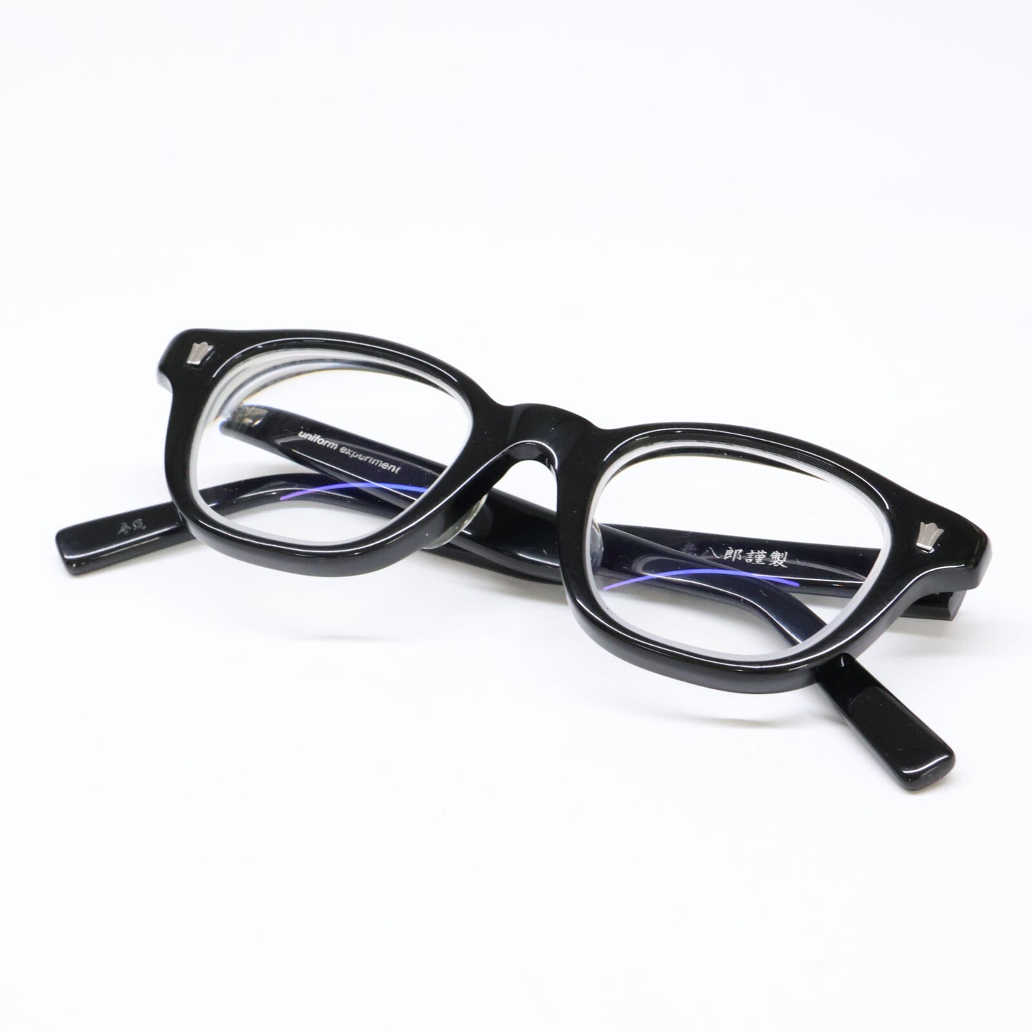 泰八郎謹製タイハチロウキンセイ x uniform experiment ユニフォームエクスペリメント 度入りレンズ メガネフレーム 眼鏡