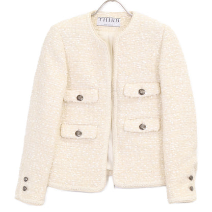 THIRD MAGAZINE サードマガジン 美品【mikomoriｺﾗﾎﾞ】A0823FJ ファンシーツイードジャケット ジャケット 9