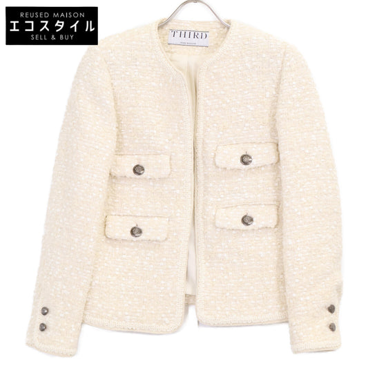 THIRD MAGAZINE サードマガジン 美品【mikomoriｺﾗﾎﾞ】A0823FJ ファンシーツイードジャケット ジャケット 9