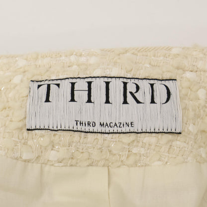 THIRD MAGAZINE サードマガジン 美品【mikomoriｺﾗﾎﾞ】A0823FJ ファンシーツイードジャケット ジャケット 9