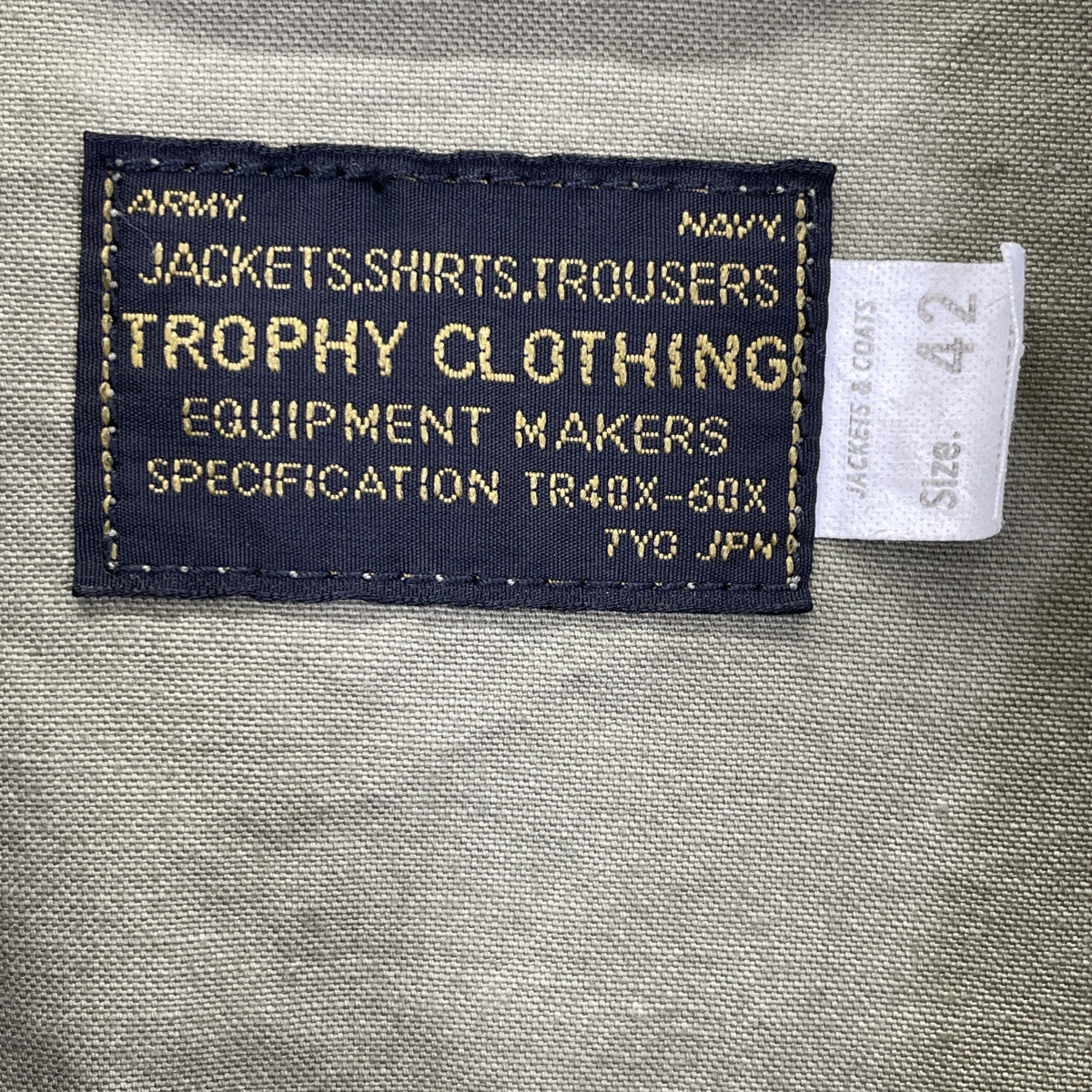 TROPHY CLOTHING トロフィークロージング 24SS ｶｰｷ ｼﾞｬﾝｸﾞﾙﾌｧﾃｨｰｸﾞｼﾞｬｹｯﾄ ジャケット 42