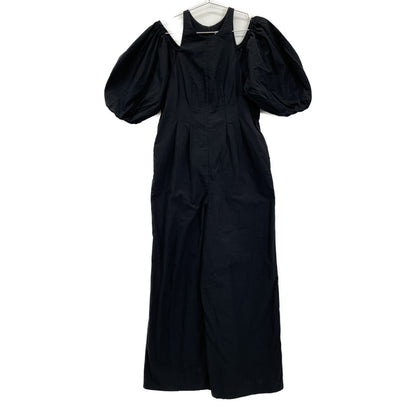 CLANE クラネ 17112-5292 24AW ﾌﾞﾗｯｸ OLUME PUFF SHOULDER ALL IN ONE ｵｰﾙｲﾝﾜﾝ オーバーオール オールインワン 1