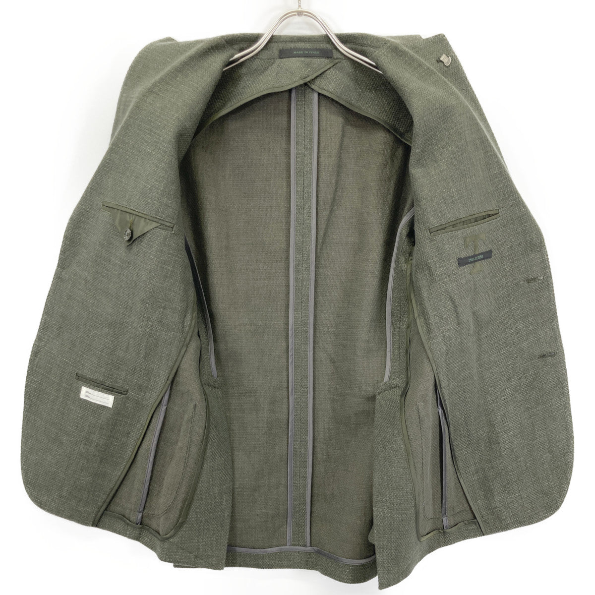 TAGLIATORE タリアトーレ ｶｰｷ ﾘﾈﾝｺｯﾄﾝ MONTECARLO/ﾓﾝﾃｶﾙﾛ 2Bｼﾞｬｹｯﾄ ジャケット 42