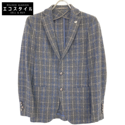 TAGLIATORE タリアトーレ ﾌﾞﾗｳﾝ×ﾈｲﾋﾞｰ ﾁｪｯｸ柄 ｳｰﾙ ﾑｼﾞｪｯﾛ 2Bｼﾞｬｹｯﾄ ジャケット 42