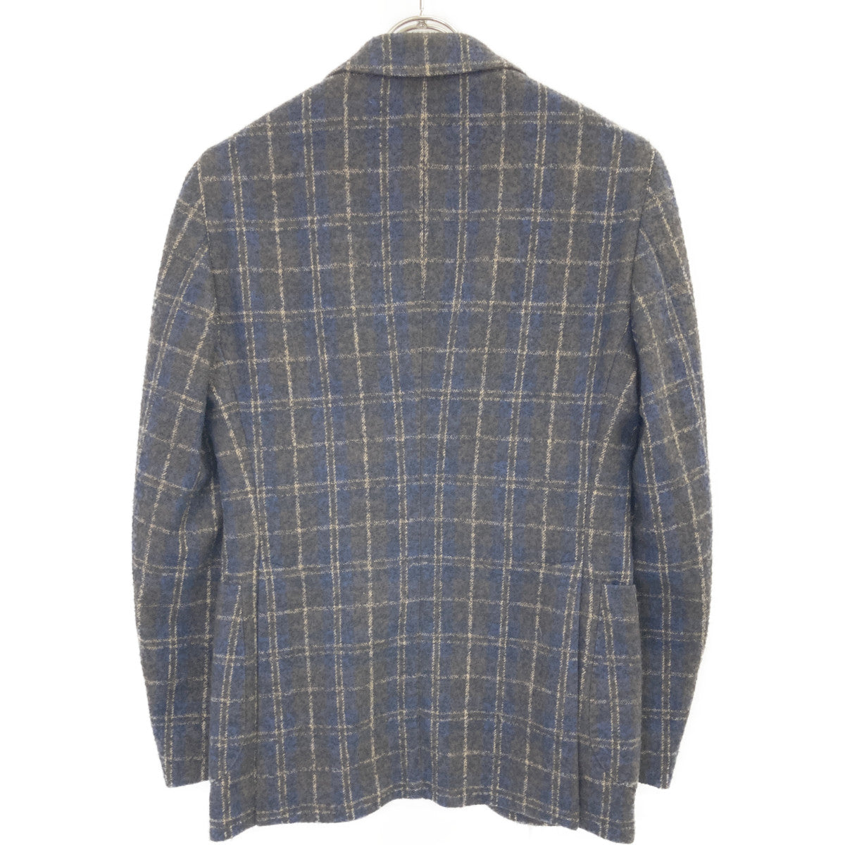 TAGLIATORE タリアトーレ ﾌﾞﾗｳﾝ×ﾈｲﾋﾞｰ ﾁｪｯｸ柄 ｳｰﾙ ﾑｼﾞｪｯﾛ 2Bｼﾞｬｹｯﾄ ジャケット 42