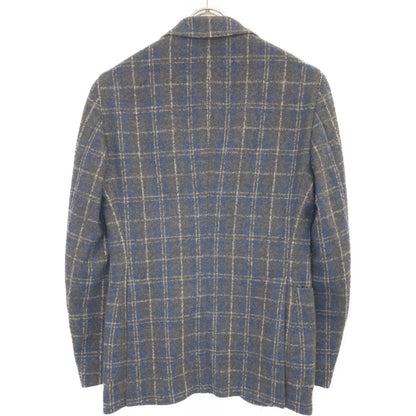 TAGLIATORE タリアトーレ ﾌﾞﾗｳﾝ×ﾈｲﾋﾞｰ ﾁｪｯｸ柄 ｳｰﾙ ﾑｼﾞｪｯﾛ 2Bｼﾞｬｹｯﾄ ジャケット 42