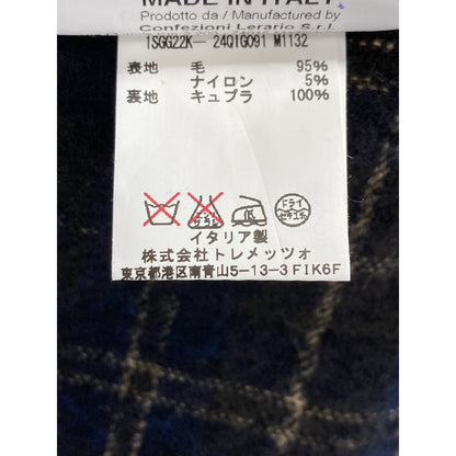 TAGLIATORE タリアトーレ ﾌﾞﾗｳﾝ×ﾈｲﾋﾞｰ ﾁｪｯｸ柄 ｳｰﾙ ﾑｼﾞｪｯﾛ 2Bｼﾞｬｹｯﾄ ジャケット 42