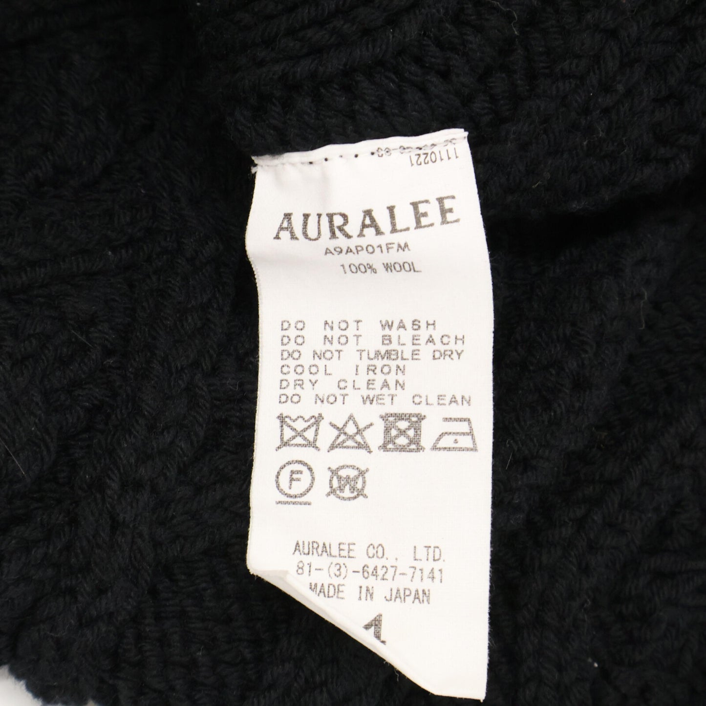 AURALEE オーラリー A9AP01FM HARD TWIST MERINO ARAN KNIT P/O ハードツイスト メリノ アラン ニットセーター/ トップス 4