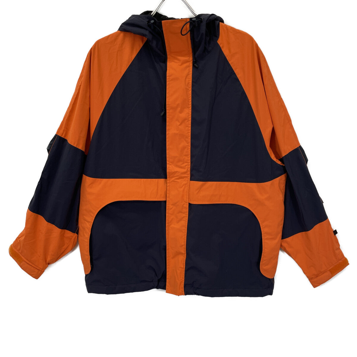 DAIWA PIER39 ダイワピア39 BJ-20024 ﾈｲﾋﾞｰ×ｵﾚﾝｼﾞ TECH STORM MOUNTAIN JACKET ﾅｲﾛﾝﾌｰﾃﾞｯﾄﾞｼﾞｬｹｯﾄ ジャケット S