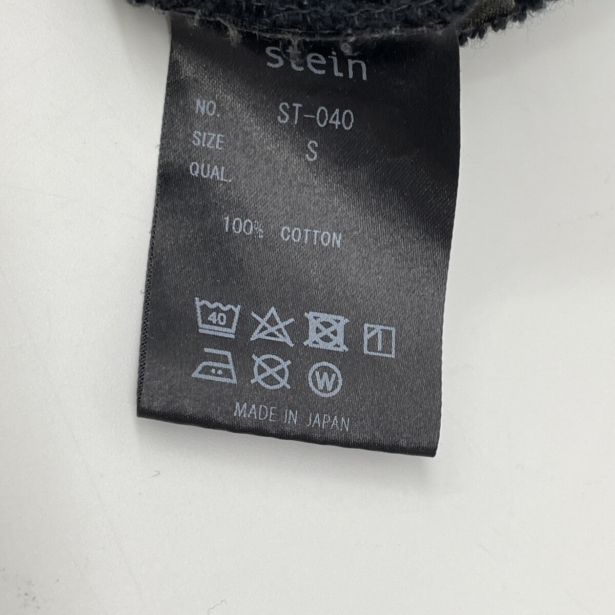 ssstein/stein シュタイン ST-040 ﾌﾞﾗｯｸ OVERSIZED SWEAT ﾌﾟﾙｵｰﾊﾞｰｽｳｪｯﾄ トップス S