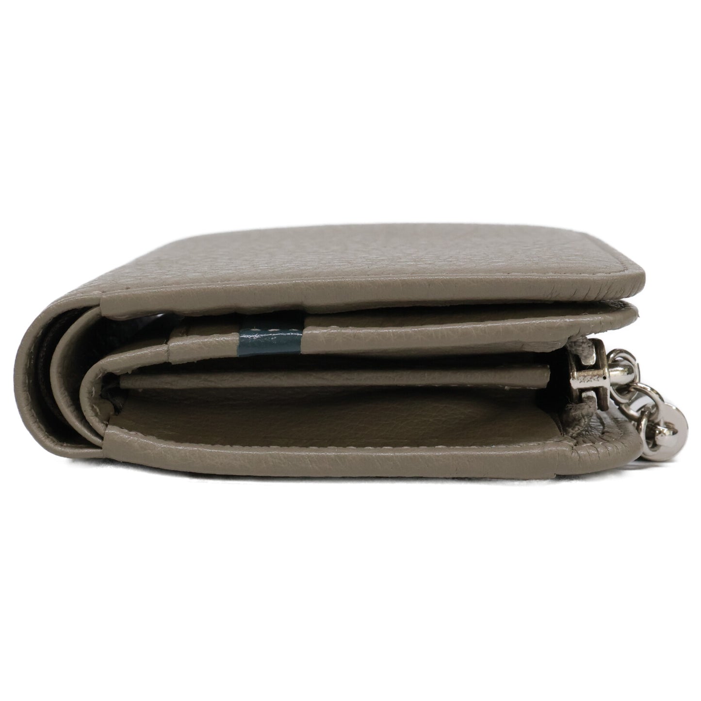 土屋鞄製作所 ツチヤカバン 【新品同様】CU2413GR クラルテ フリンジスモールウォレット 二つ折り財布（小銭入れあり）