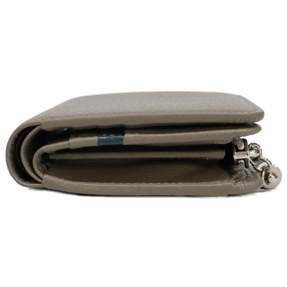 土屋鞄製作所 ツチヤカバン 【新品同様】CU2413GR クラルテ フリンジスモールウォレット 二つ折り財布（小銭入れあり）
