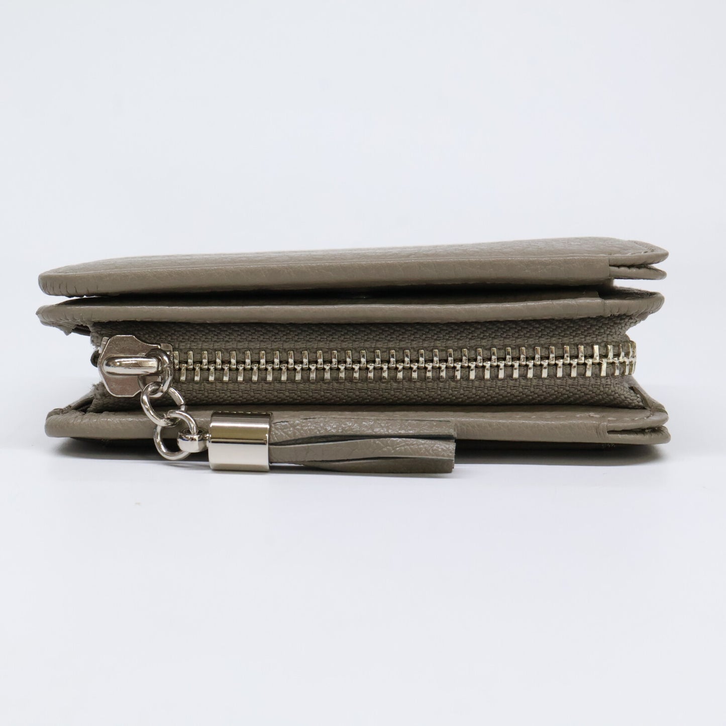 土屋鞄製作所 ツチヤカバン 【新品同様】CU2413GR クラルテ フリンジスモールウォレット 二つ折り財布（小銭入れあり）