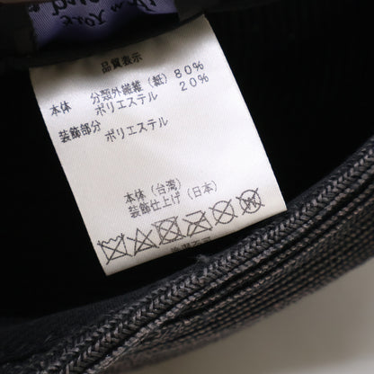 Athena New York アシーナニューヨーク 【美品】Janet Stripe ジャネット ストライプ ロゴプレート バックリボン キャップ 帽子