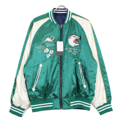 VAN JACKET ヴァンジャケット 【新品同様】JC-13515 富士山ｘロゴ 刺繍 リバーシブル スカジャン/ ジャケット LL