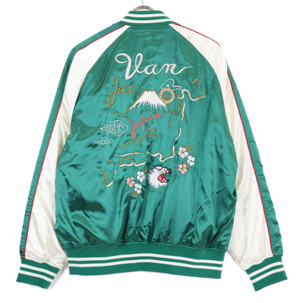 VAN JACKET ヴァンジャケット 【新品同様】JC-13515 富士山ｘロゴ 刺繍 リバーシブル スカジャン/ ジャケット LL