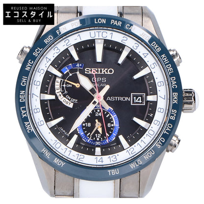 SEIKO セイコー 1200本限定 SBXA029 ASTRON/アストロン 黒文字盤 ブライトチタンxセラミック マリンカラー GPS衛星電波ソーラー 腕時計
