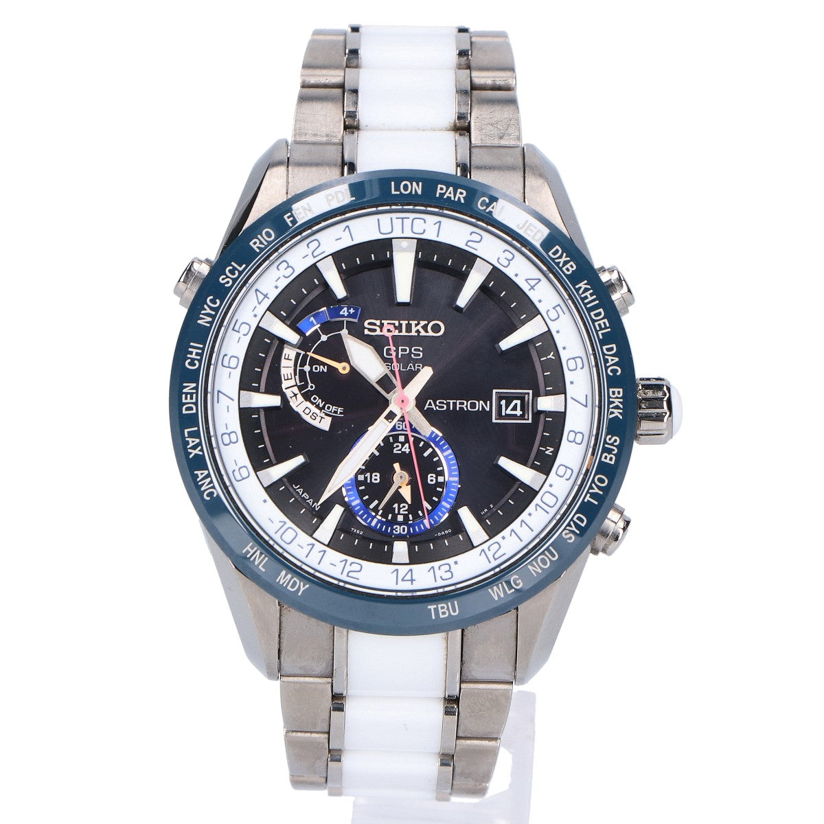 SEIKO セイコー 1200本限定 SBXA029 ASTRON/アストロン 黒文字盤 ブライトチタンxセラミック マリンカラー GPS衛星電波ソーラー 腕時計