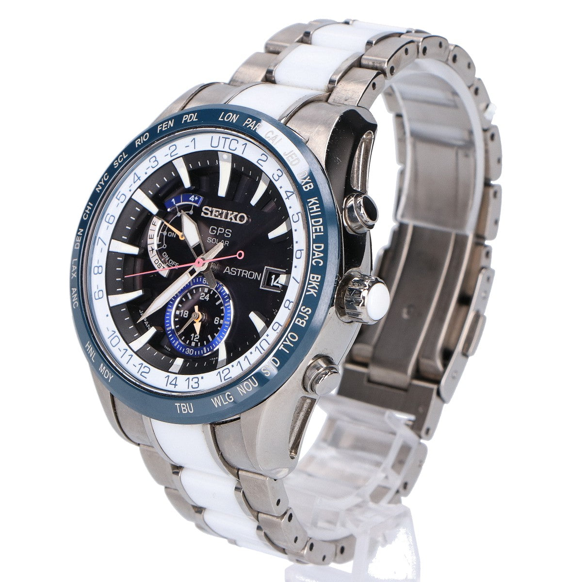 SEIKO セイコー 1200本限定 SBXA029 ASTRON/アストロン 黒文字盤 ブライトチタンxセラミック マリンカラー GPS衛星電波ソーラー 腕時計