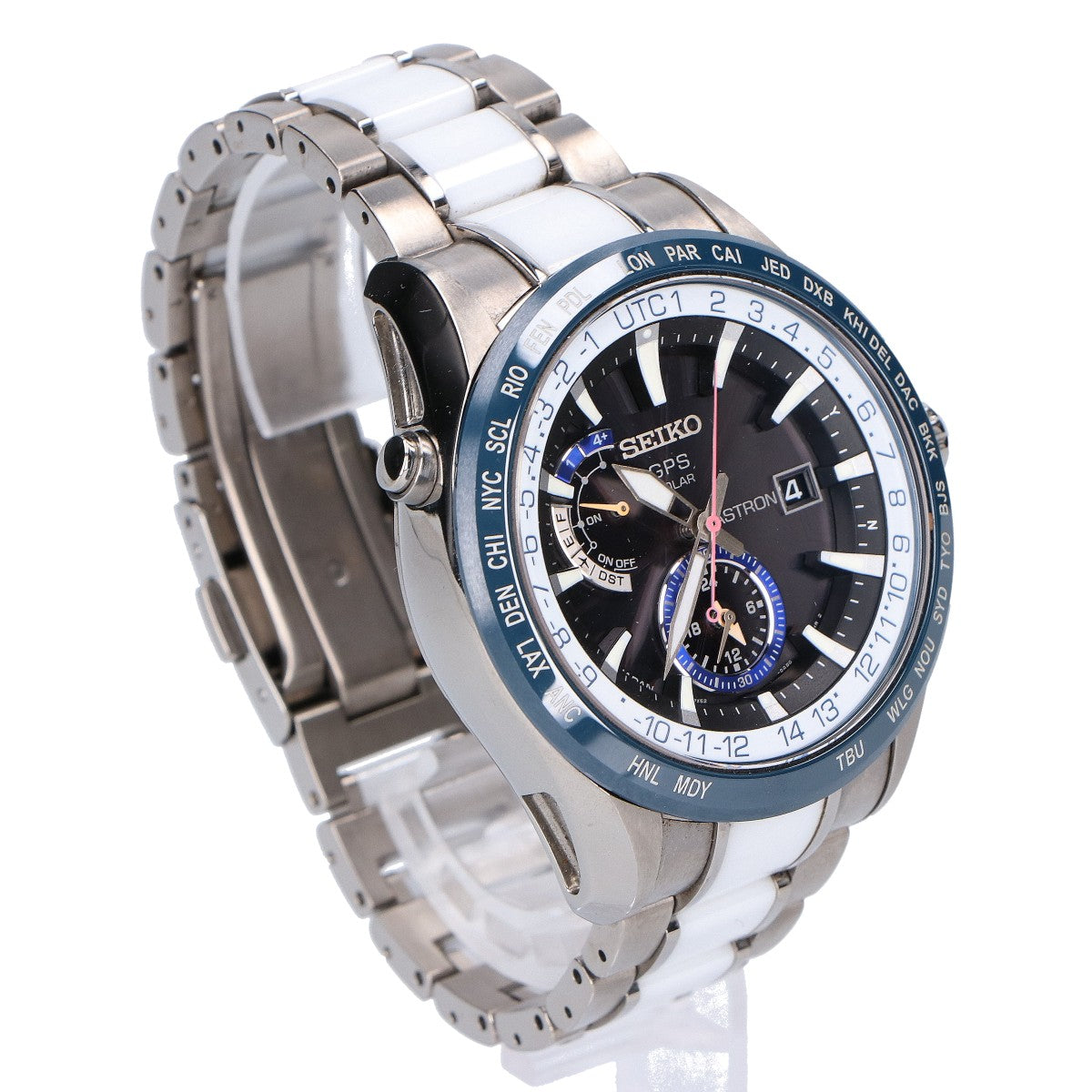 SEIKO セイコー 1200本限定 SBXA029 ASTRON/アストロン 黒文字盤 ブライトチタンxセラミック マリンカラー GPS衛星電波ソーラー 腕時計