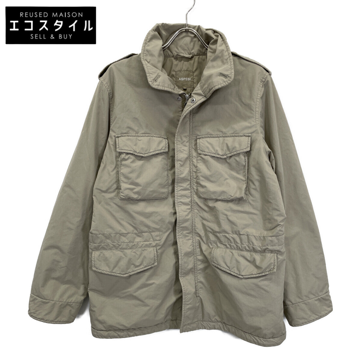 ASPESI アスペジ 美品 24004437 ナイロン混 MINIFIELD VENTO M-65 中綿パテッドフィールドジャケット ジャケット M