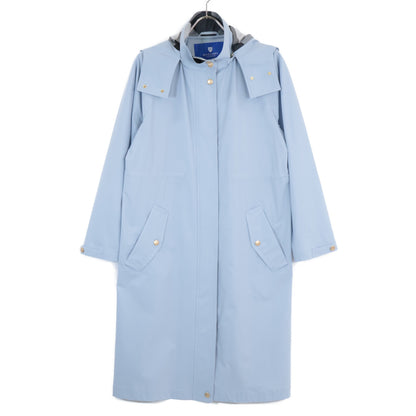 BLUE LABEL CRESTBRIDGE ブルーレーベルクレストブリッジ 美品 ストレッチプルーフクロスロングマウンテンパーカー トップス 36