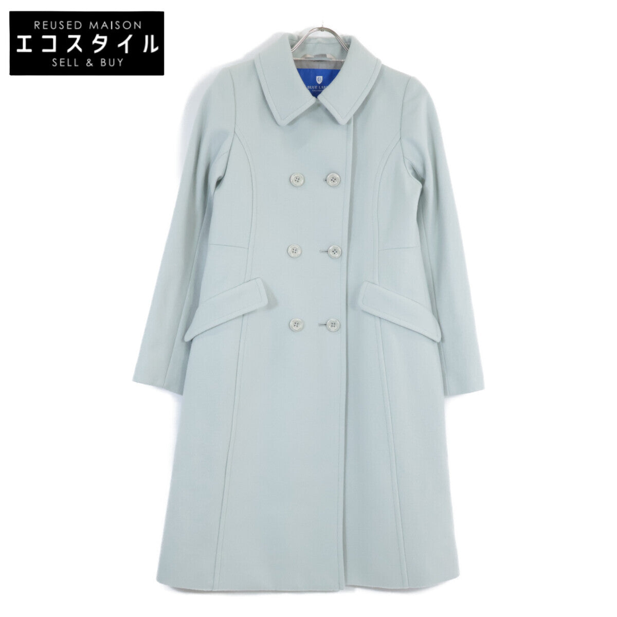 BLUE LABEL CRESTBRIDGE ブルーレーベルクレストブリッジ 美品 23年製 ウールメルトンダブルブレストコート コート 36