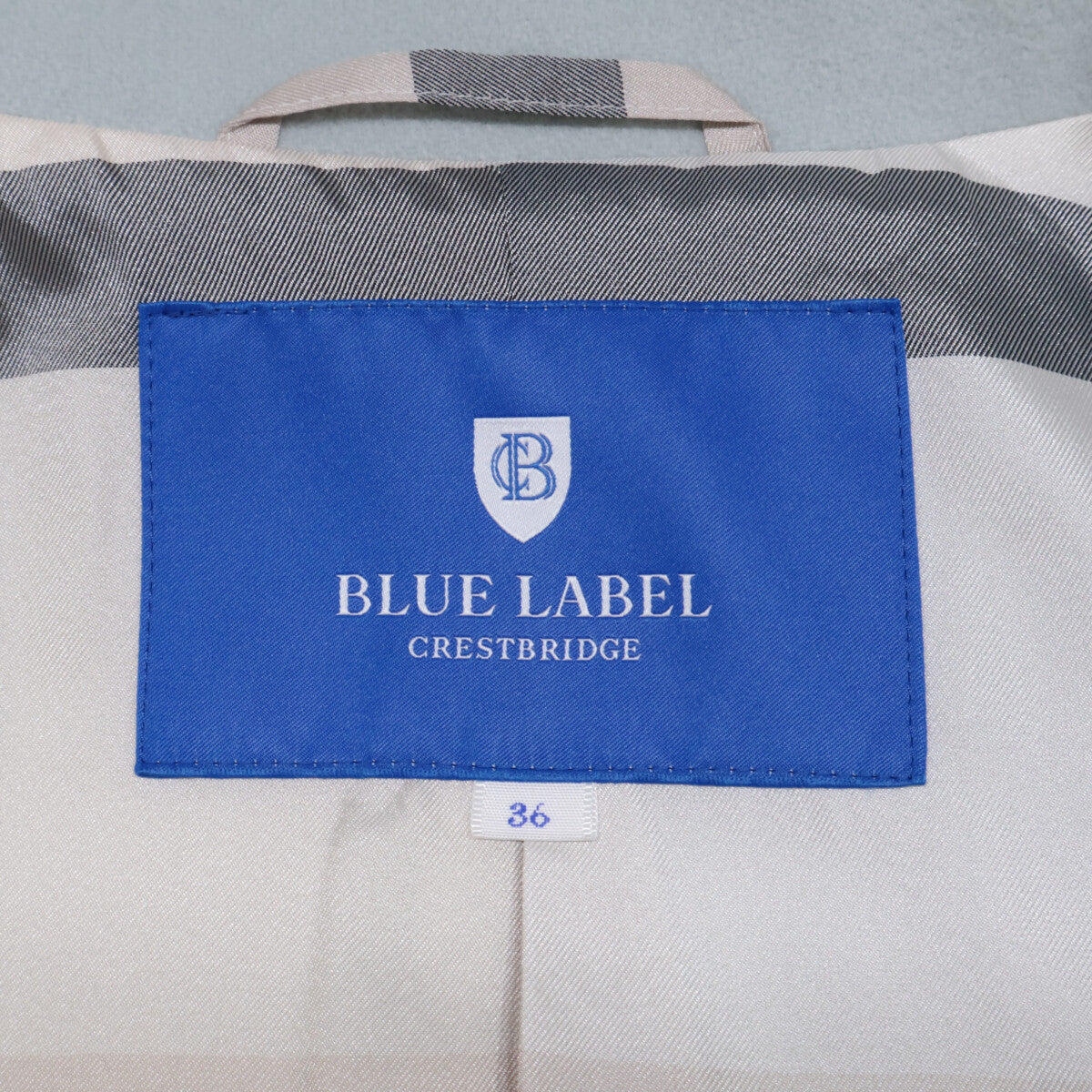 BLUE LABEL CRESTBRIDGE ブルーレーベルクレストブリッジ 美品 23年製 ウールメルトンダブルブレストコート コート 36