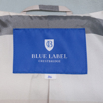 BLUE LABEL CRESTBRIDGE ブルーレーベルクレストブリッジ 美品 23年製 ウールメルトンダブルブレストコート コート 36