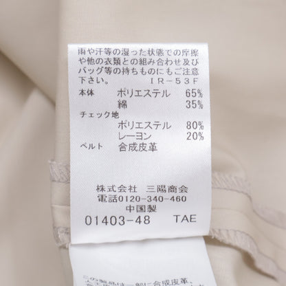 BLUE LABEL CRESTBRIDGE ブルーレーベルクレストブリッジ 美品 24年製 【一部店舗限定】コンパクトブロードドレス ワンピース 36