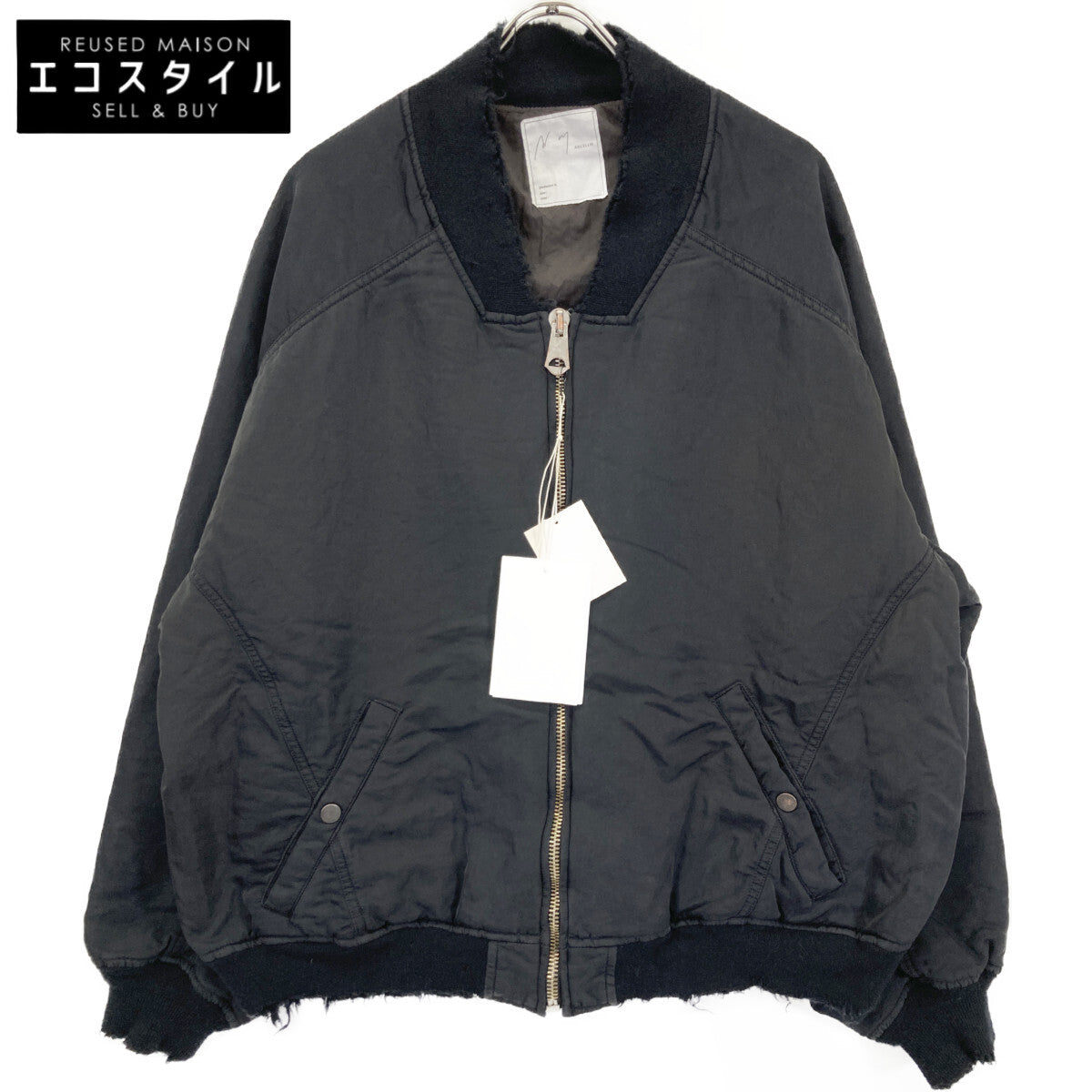ANCELLM アンセルム 25AW ANC-JK53 ﾌﾞﾗｯｸ FADED BOMBER JACKET/ﾌｪｰﾄﾞﾎﾞﾝﾊﾞｰｼﾞｬｹｯﾄ ジャケット 3