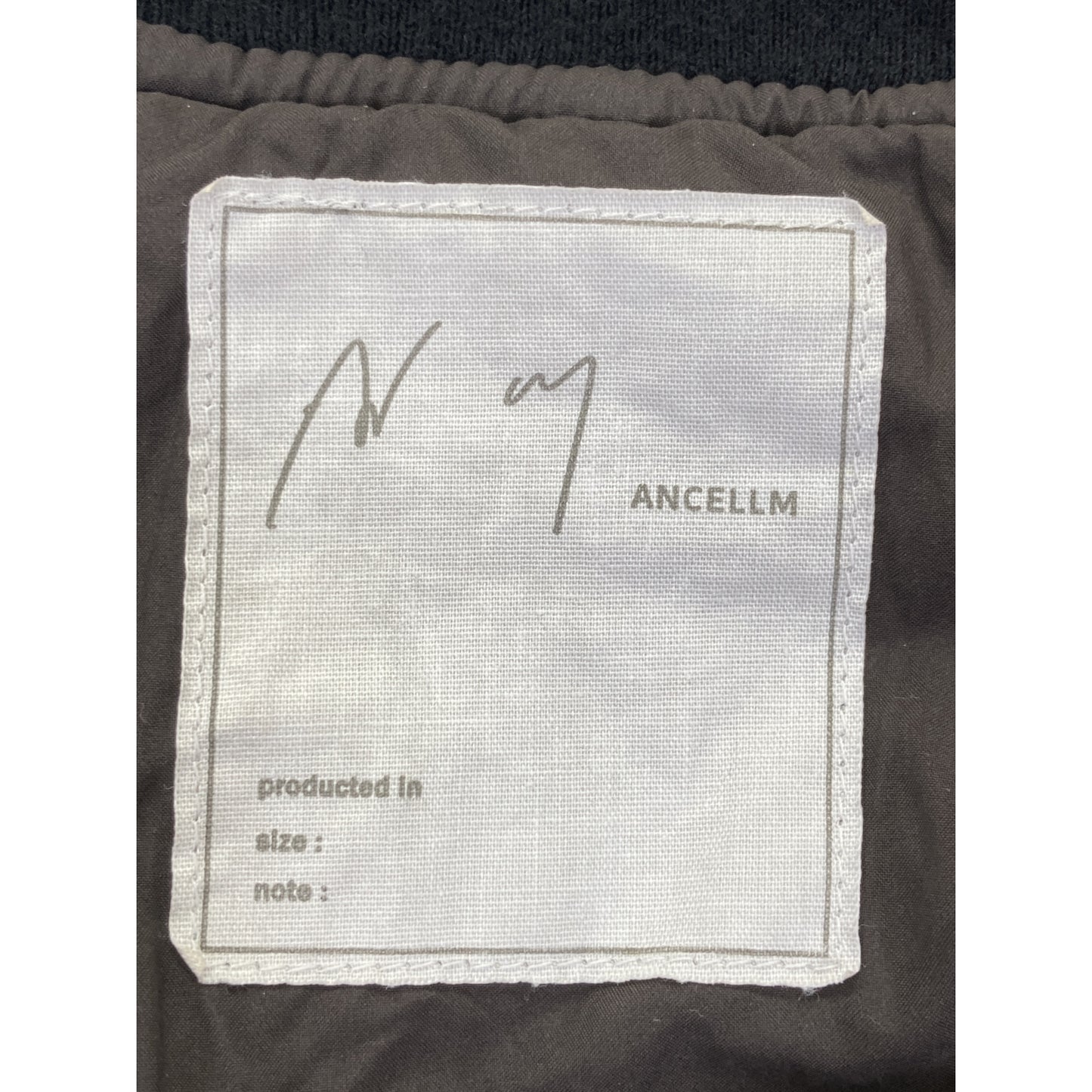 ANCELLM アンセルム 25AW ANC-JK53 ﾌﾞﾗｯｸ FADED BOMBER JACKET/ﾌｪｰﾄﾞﾎﾞﾝﾊﾞｰｼﾞｬｹｯﾄ ジャケット 3