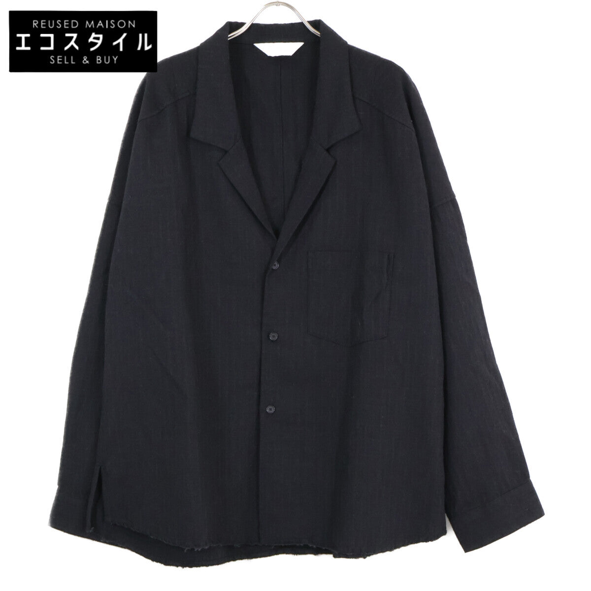 ANCELLM アンセルム 【新品同様/25AW】ANC-SH73-A WASH WOOL TAILORED SHIRT ウォッシュ ウール テーラード シャツ/ トップス 2