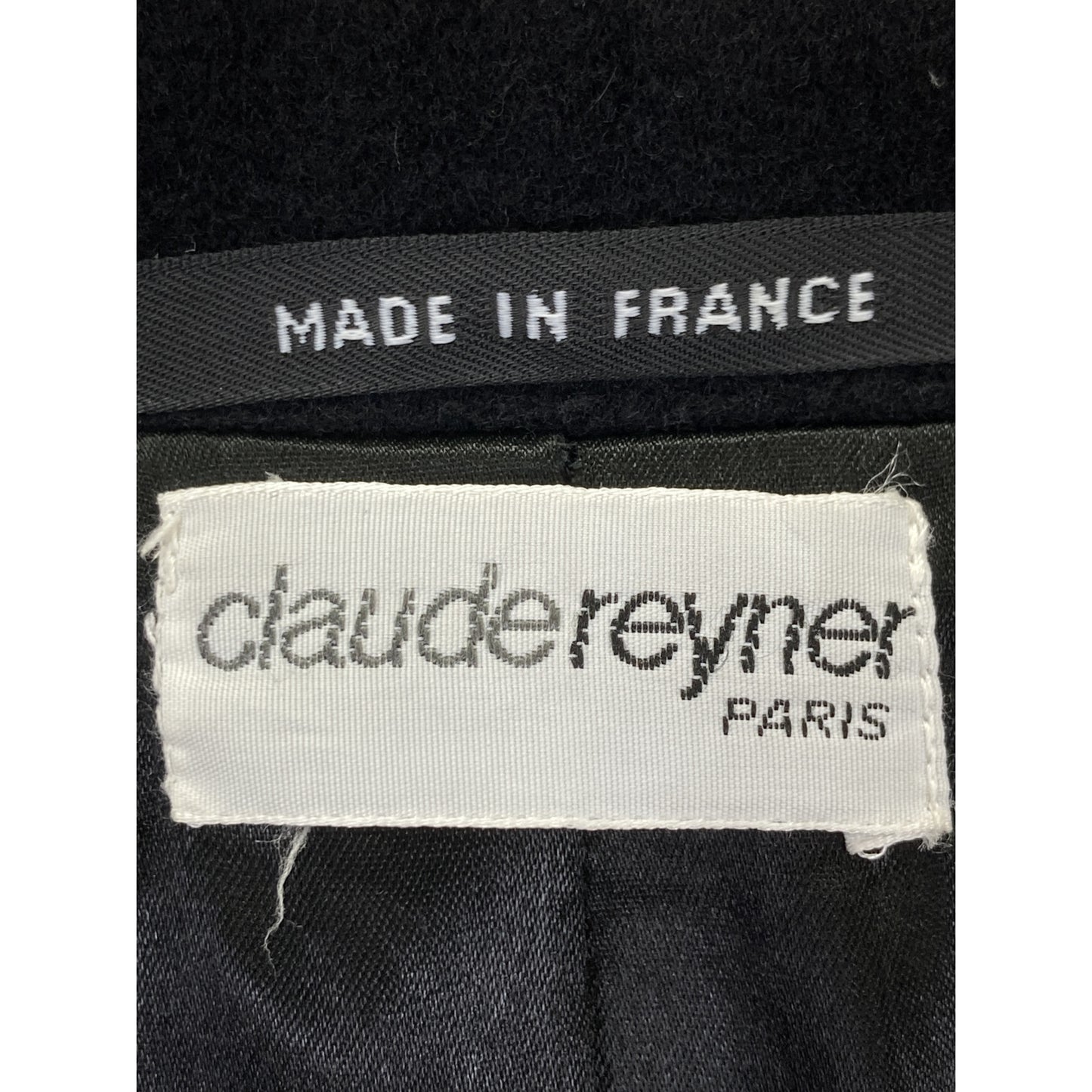 【CLAUDEREYNER PARIS】ﾌﾞﾗｯｸ ｳｰﾙ×ｶｼﾐﾔ ﾍﾞﾙﾃｯﾄﾞﾁｪｽﾀｰｺｰﾄ コート 表記なし