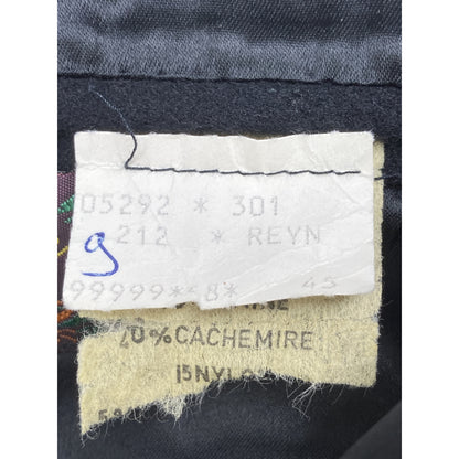 【CLAUDEREYNER PARIS】ﾌﾞﾗｯｸ ｳｰﾙ×ｶｼﾐﾔ ﾍﾞﾙﾃｯﾄﾞﾁｪｽﾀｰｺｰﾄ コート 表記なし