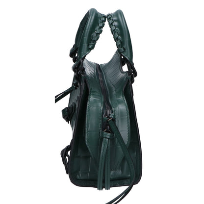 BALENCIAGA バレンシアガ 638524 クロコ型押し ネオクラシックシティ2WAYミニハンドバッグ ショルダーバッグ -