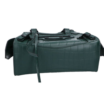 BALENCIAGA バレンシアガ 638524 クロコ型押し ネオクラシックシティ2WAYミニハンドバッグ ショルダーバッグ -