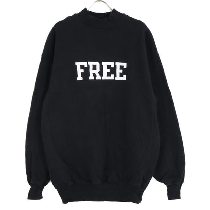 BALENCIAGA バレンシアガ 【国内正規】652981 UNIFIT FREEワッペン ダメージ加工 モックネック スウェットシャツ/ トップス XXS