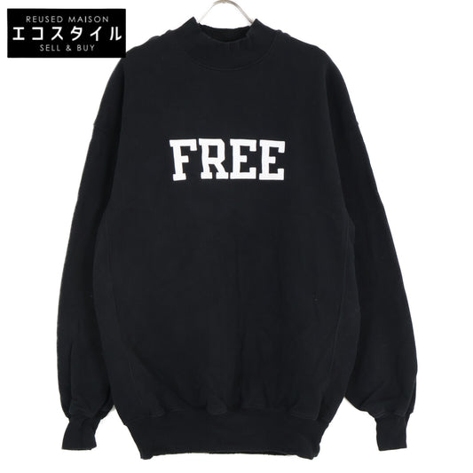 BALENCIAGA バレンシアガ 【国内正規】652981 UNIFIT FREEワッペン ダメージ加工 モックネック スウェットシャツ/ トップス XXS