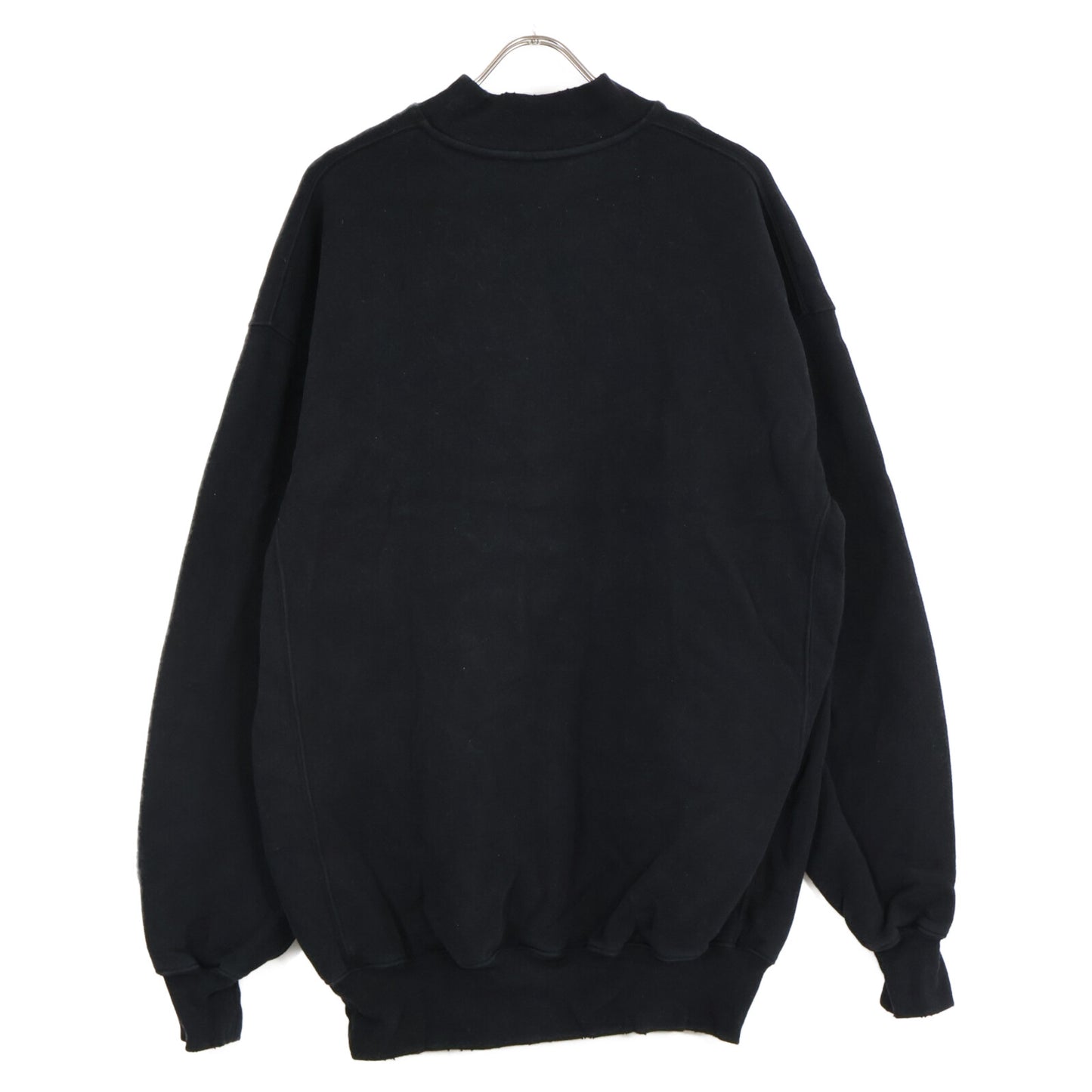 BALENCIAGA バレンシアガ 【国内正規】652981 UNIFIT FREEワッペン ダメージ加工 モックネック スウェットシャツ/ トップス XXS