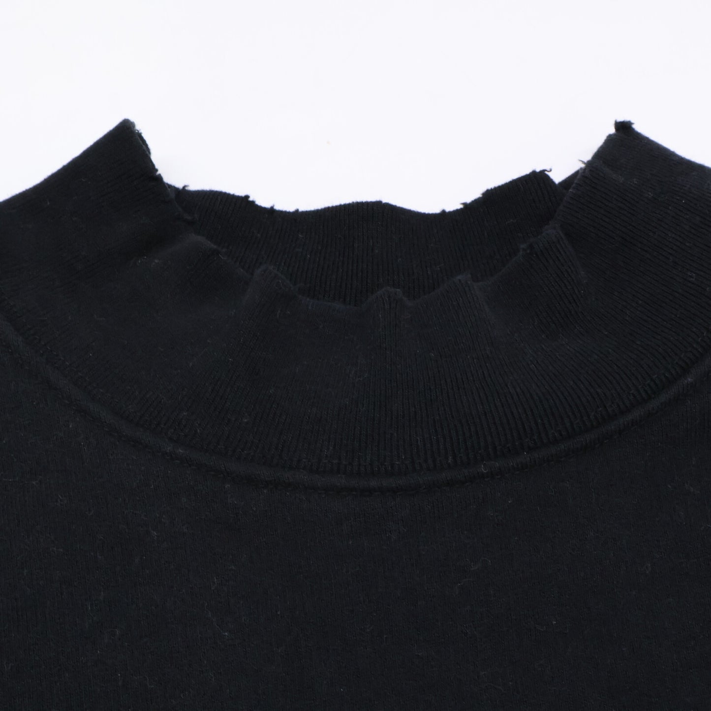 BALENCIAGA バレンシアガ 【国内正規】652981 UNIFIT FREEワッペン ダメージ加工 モックネック スウェットシャツ/ トップス XXS