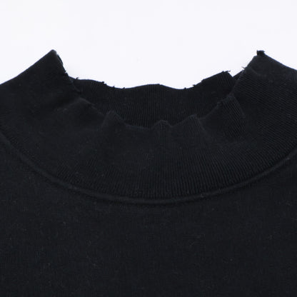 BALENCIAGA バレンシアガ 【国内正規】652981 UNIFIT FREEワッペン ダメージ加工 モックネック スウェットシャツ/ トップス XXS