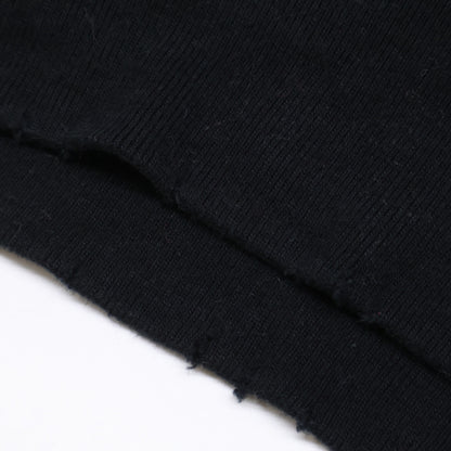 BALENCIAGA バレンシアガ 【国内正規】652981 UNIFIT FREEワッペン ダメージ加工 モックネック スウェットシャツ/ トップス XXS