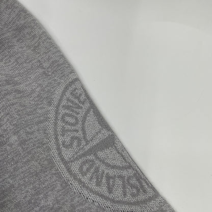 STONE ISLAND ストーンアイランド ｸﾞﾚｰ ｱｰﾑﾛｺﾞ ﾛﾝｸﾞｽﾘｰﾌﾞ ﾆｯﾄ トップス L