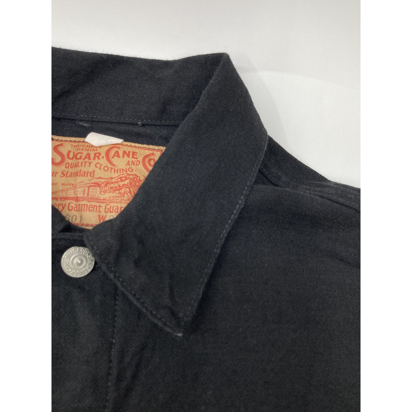 SUGAR CANE シュガーケーン SC14601 ﾌﾞﾗｯｸ 601 1953ﾓﾃﾞﾙ ﾃﾞﾆﾑｼﾞｬｹｯﾄ ジャケット Ｗ38