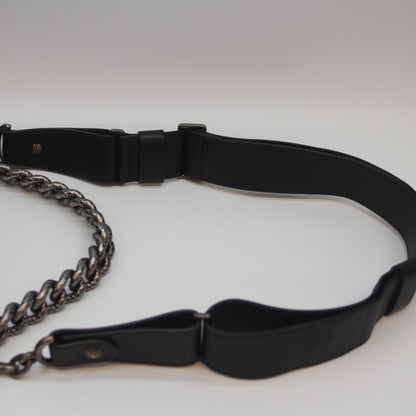 CHANEL シャネル 16番台 ﾌﾞﾗｯｸ×ｱﾝﾃｨｰｸｼﾙﾊﾞｰ ｳﾞｨﾝﾃｰｼﾞｶｰﾌ ｺｺﾌﾟﾘｰﾂ2WAYﾎｰﾎﾞｰﾊﾞｯｸﾞ ショルダーバッグ