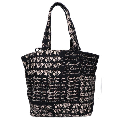 CHANEL シャネル 10番台 カメリアロゴ ココマークチャーム ドローストリング 巾着 トートバッグ