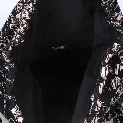 CHANEL シャネル 10番台 カメリアロゴ ココマークチャーム ドローストリング 巾着 トートバッグ