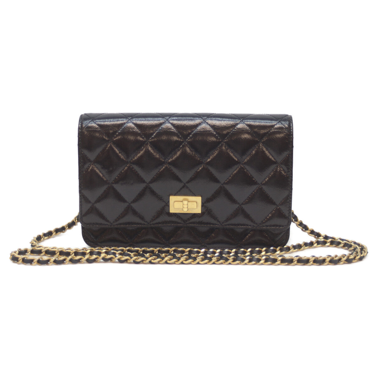 CHANEL シャネル 20番台 ﾏﾄﾗｯｾ ﾌﾞﾗｯｸ ｴｲｼﾞﾄﾞｶｰﾌ G金具 2.55ﾁｪｰﾝｼｮﾙﾀﾞｰｳｫﾚｯﾄ ショルダーバッグ