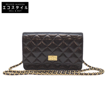 CHANEL シャネル 20番台 ﾏﾄﾗｯｾ ﾌﾞﾗｯｸ ｴｲｼﾞﾄﾞｶｰﾌ G金具 2.55ﾁｪｰﾝｼｮﾙﾀﾞｰｳｫﾚｯﾄ ショルダーバッグ